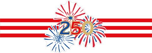 Celebrate 250 Foil Napkin Ring Set of 12