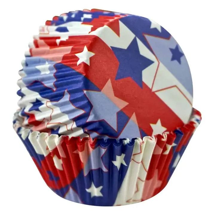 Patriotic Cupcake Liners 50 ct