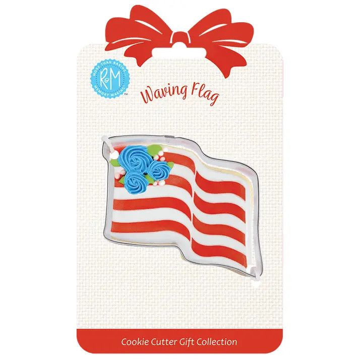 Waving Flag Cookie Cutter