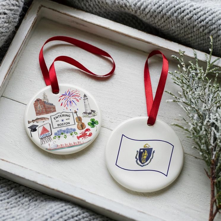The Muddy Dog Boston Forever! 2-Sided Ornament