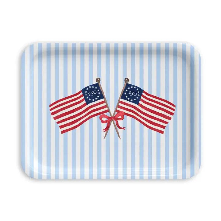 Freedom250® American Flag Patriotic Serving Tray Large