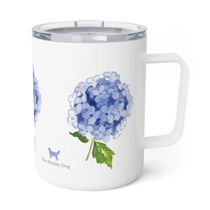 Insulated Mug, Color: Hydrangea