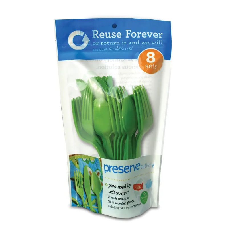 Heavy Duty Cutlery | Knives, Forks, Spoons - Case of 12 Apple Green