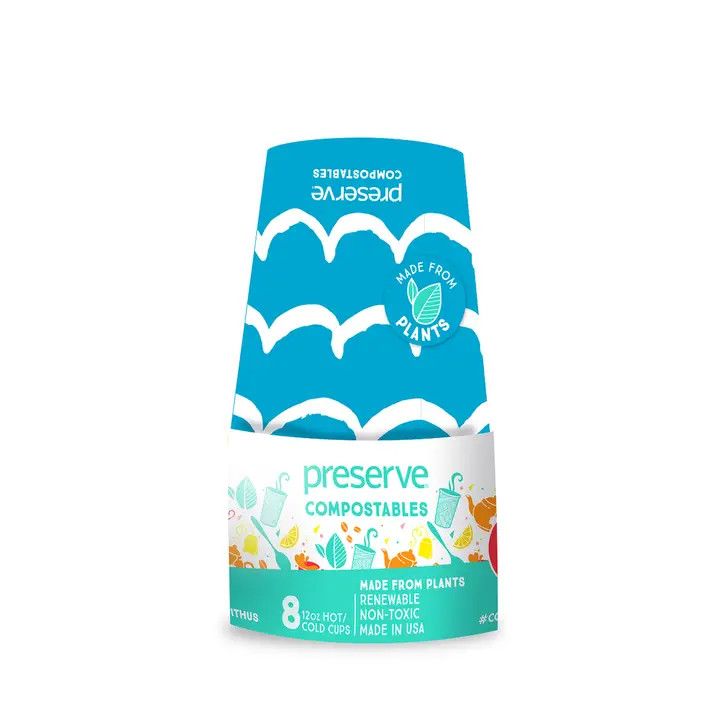 Compostable Cups - 8 Pack Cornflower