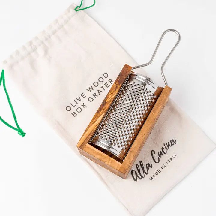 Olivewood Box Cheese Grater