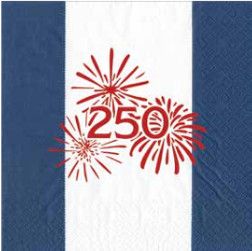 America 250 Cocktail Napkins - 24 per package