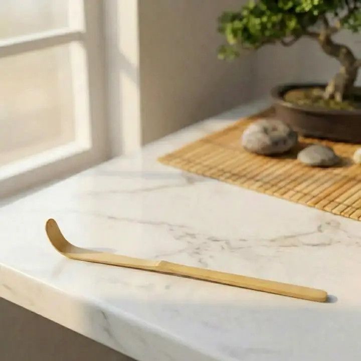 Handmade Bamboo Matcha Spoon Scraper