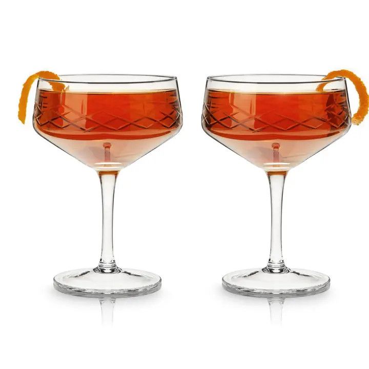 Admiral Crystal Coupe Glasses Set of 2