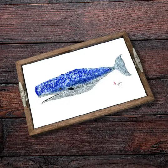 Whale Driftwood Tray