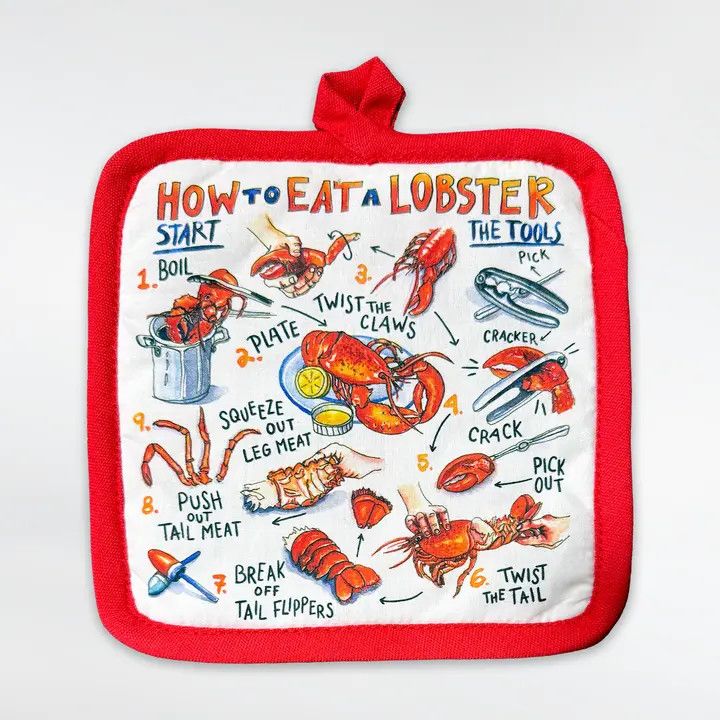 How To Eat A Lobster Potholder