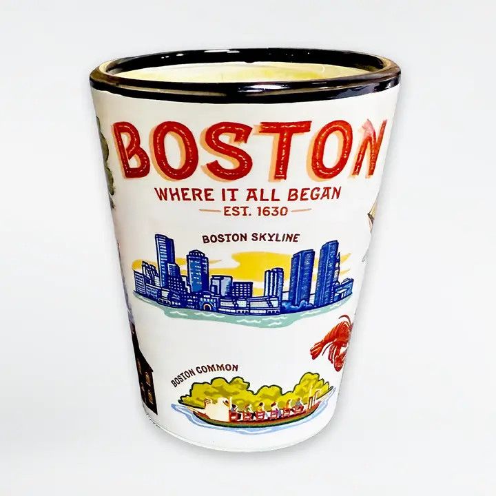 Boston Vintage Icons Shot Glass