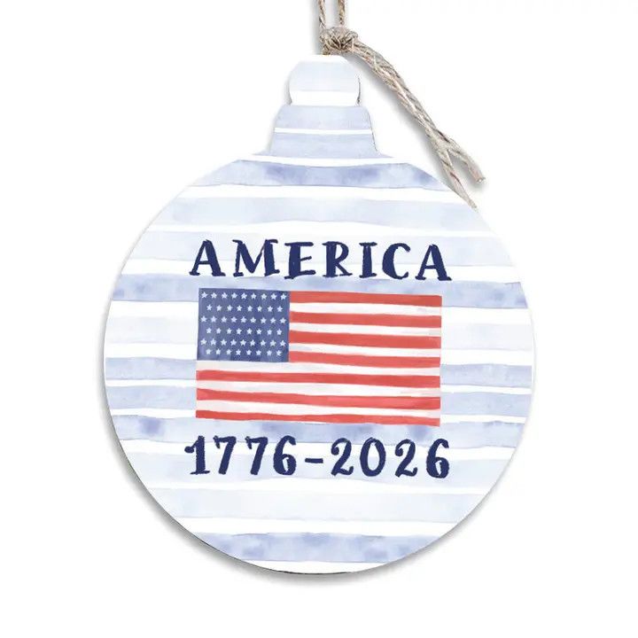American Flag 1776-2026 Ornament