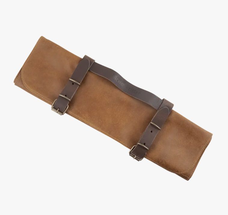 Vintage Leather 7 Pocket Knife Roll