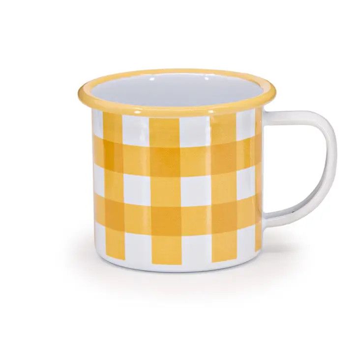 Max Humphrey X Cch Gingham Enamelware 12 oz Mug