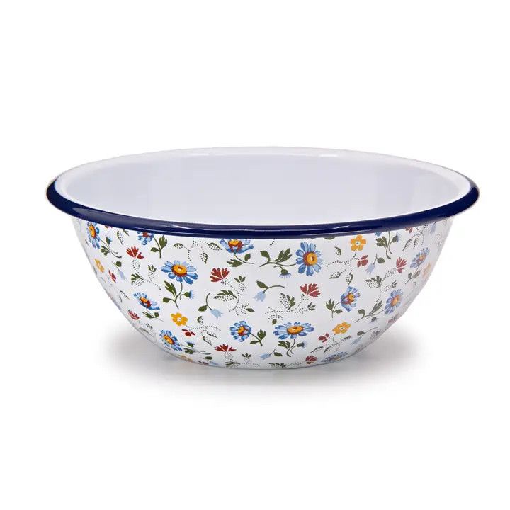 Max Humphrey X Cch Flowers Enamelware Small Serving Bowl