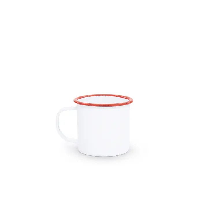 Vintage Enamelware 12 oz Mug Red