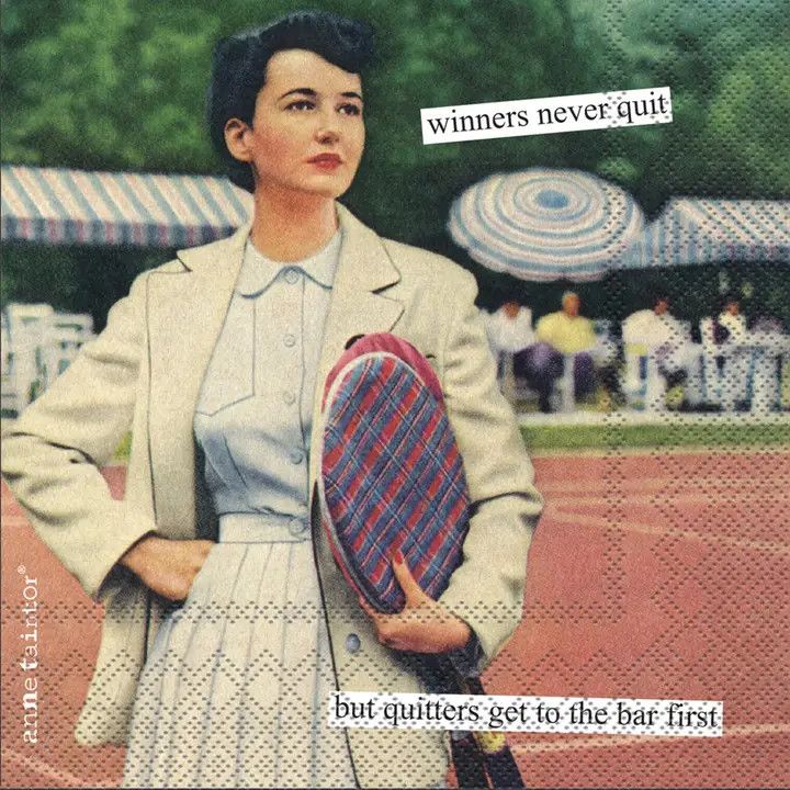 Paper Cocktail Napkins Pack of 20 Anne Taintor Winners
