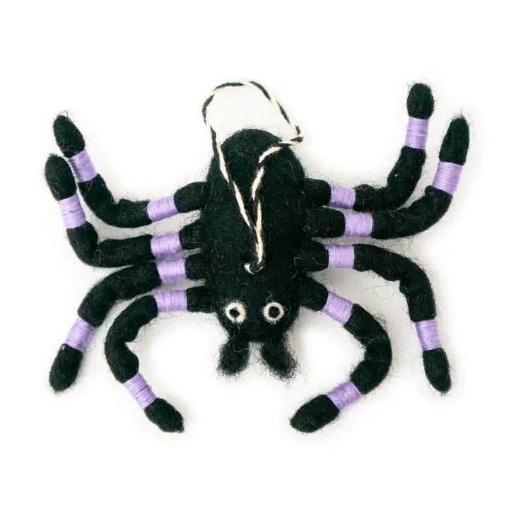 Zippy the Spider Wool Ornament