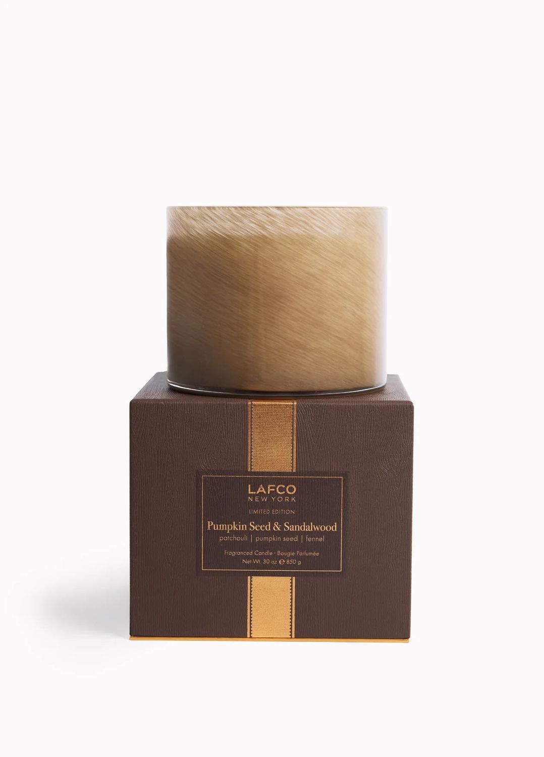Pumpkin Seed &amp; Sandalwood Candle 3-Wick 30oz