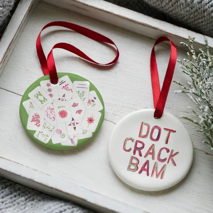 Let's Mahjong! Two-Sided Ornament