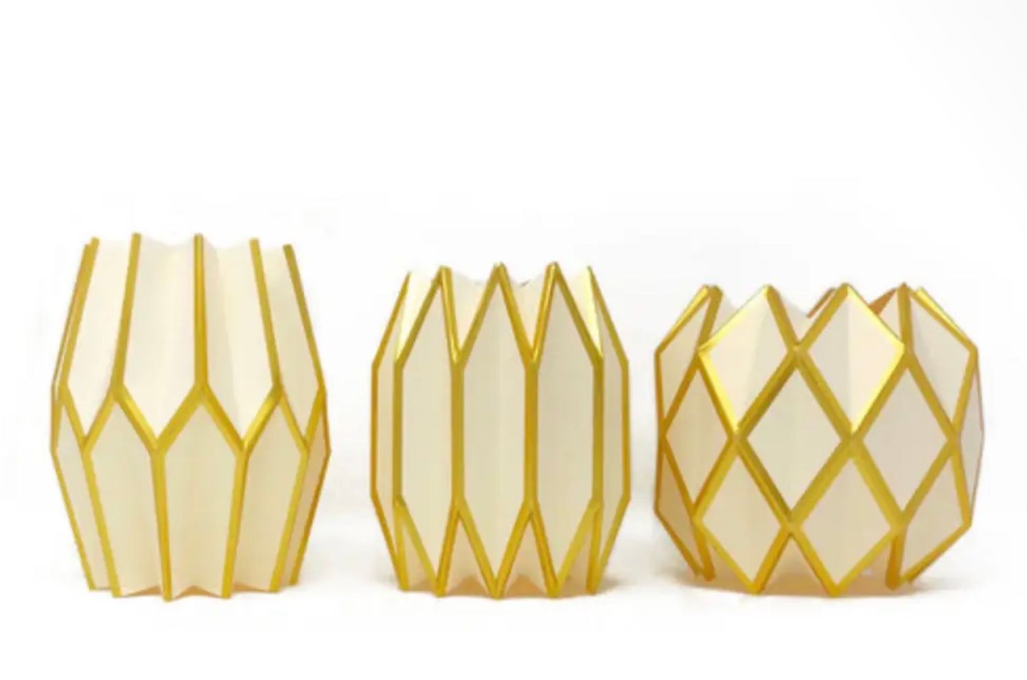 Vase Wraps Set of 3, Style: Gold Pearl