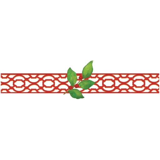 Knots And Greenery Die Cut Paper Napkin Rings - 8 count
