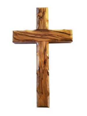 Handcrafted Olive Wood Cross from Bethlehem - Small