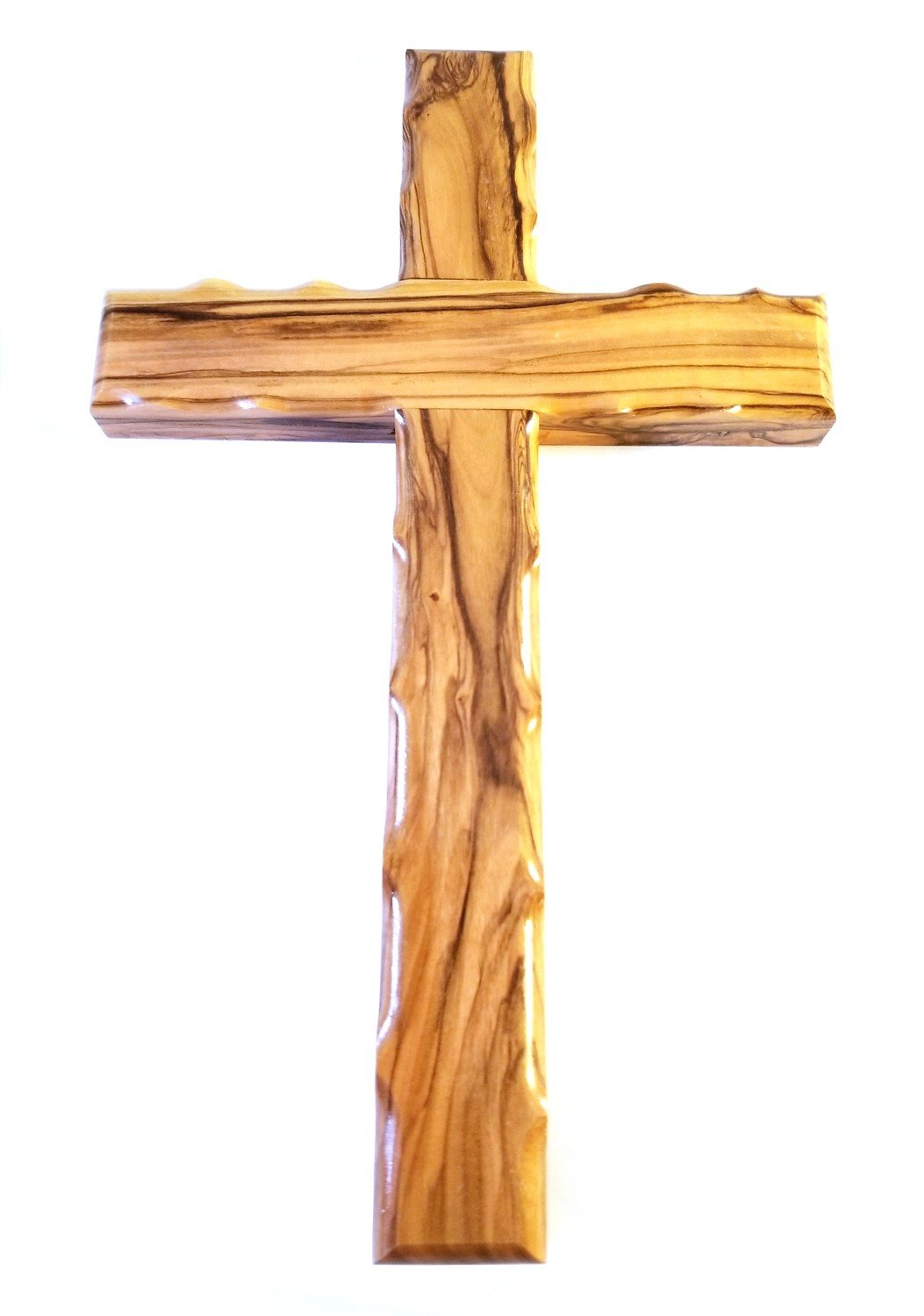 Handcrafted Olive Wood Cross from Bethlehem - Large