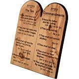 Ten Commandment in English & Hebrew..Small