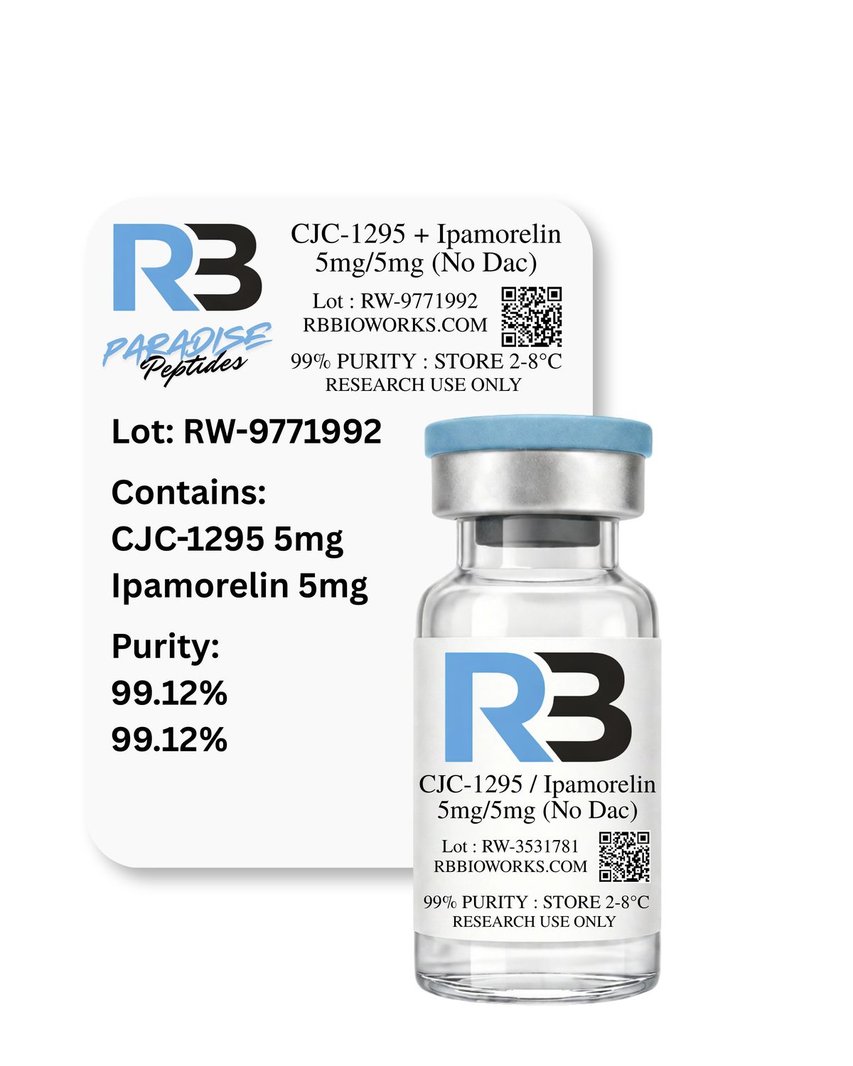 CJC-1295 / Ipamorelin  (No Dac) 5mg/5mg