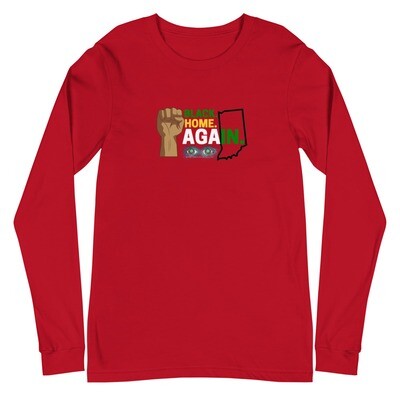 RED - Black Home AgaIN - Long Sleeve Tee