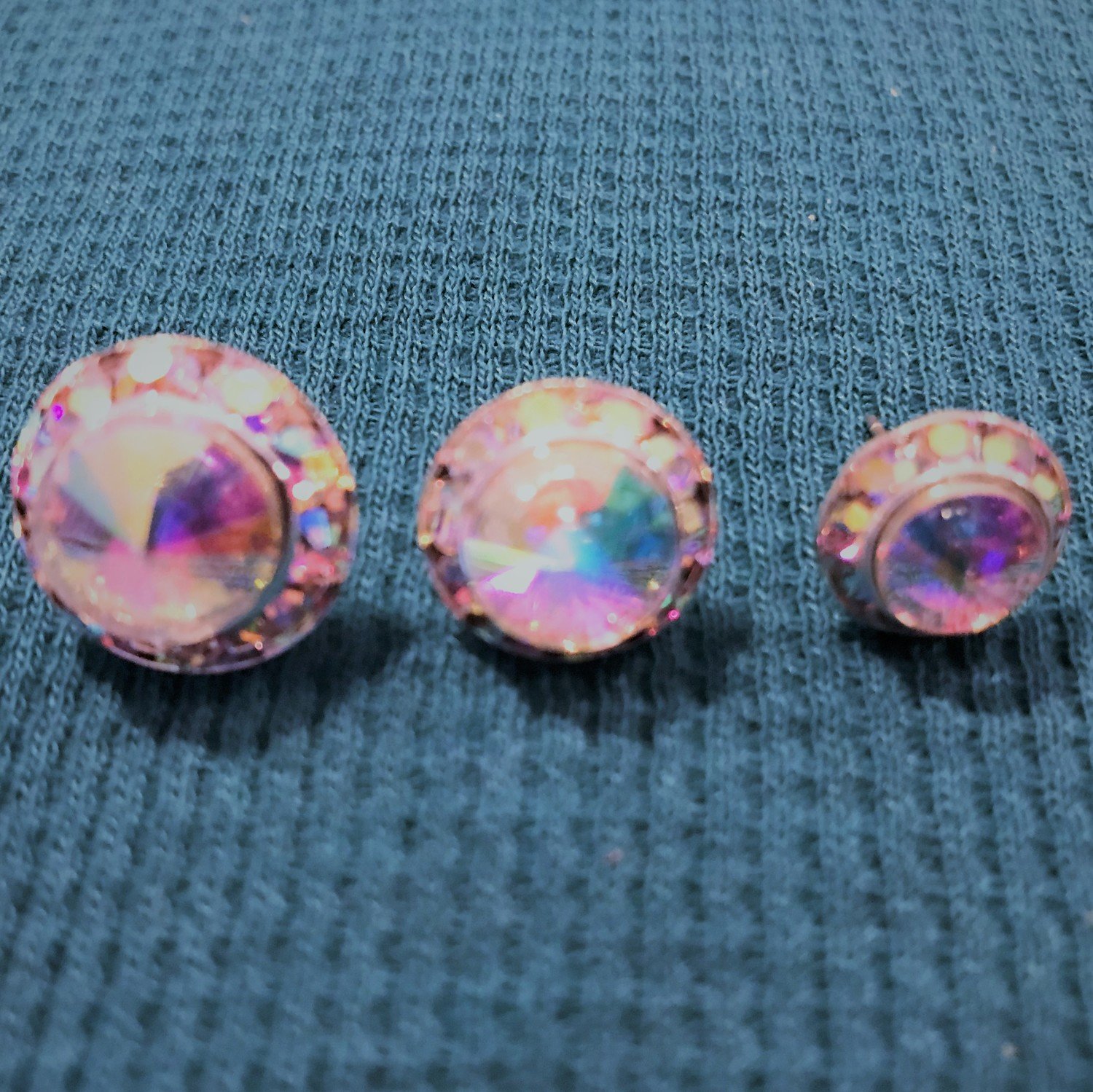 Pierced Earrings, Sizes: Large, Color: Crystal AB