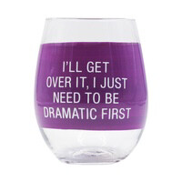 Dramatic First Wine Glass