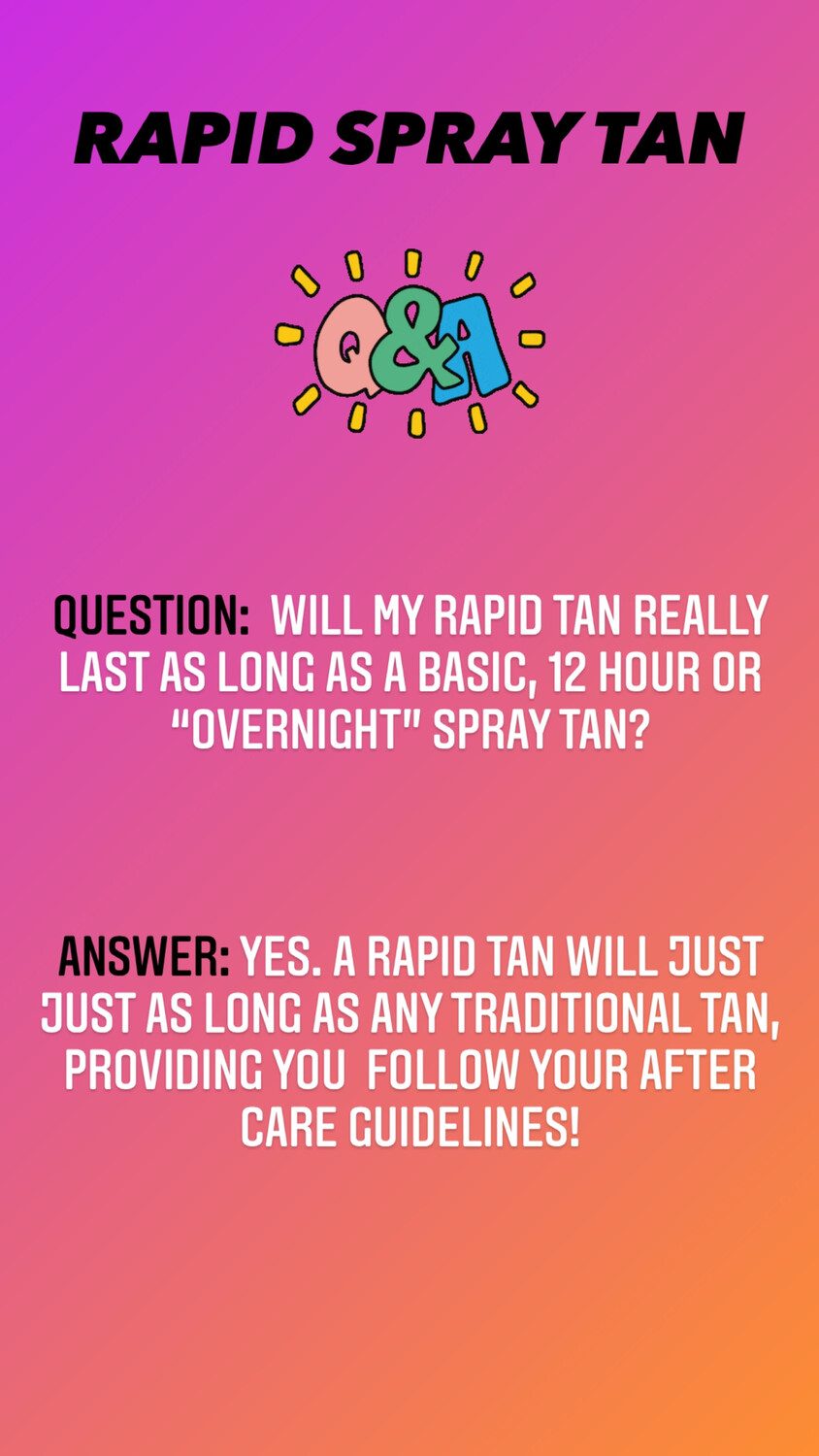 RAPID SPRAY TAN
