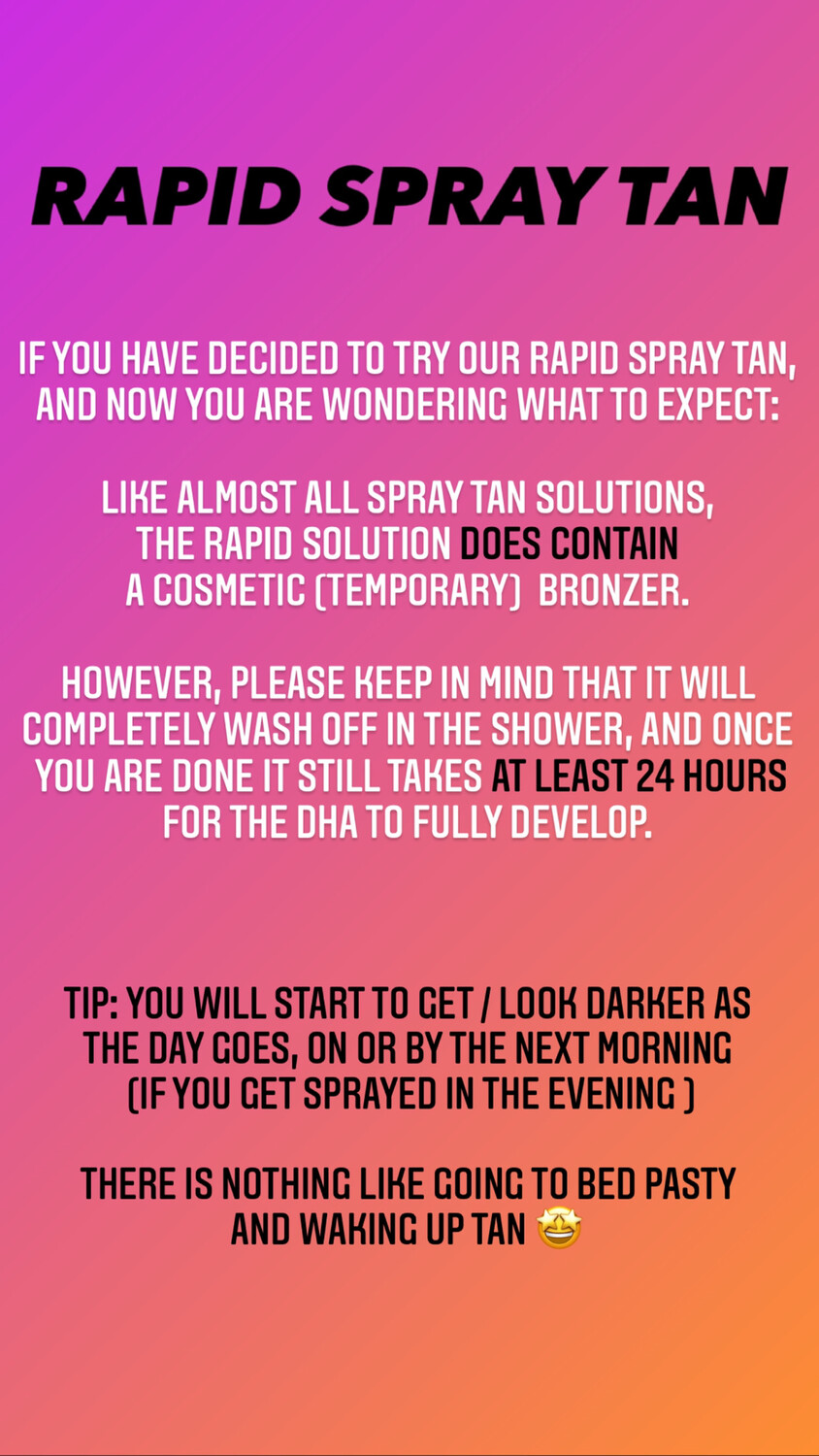 RAPID SPRAY TAN