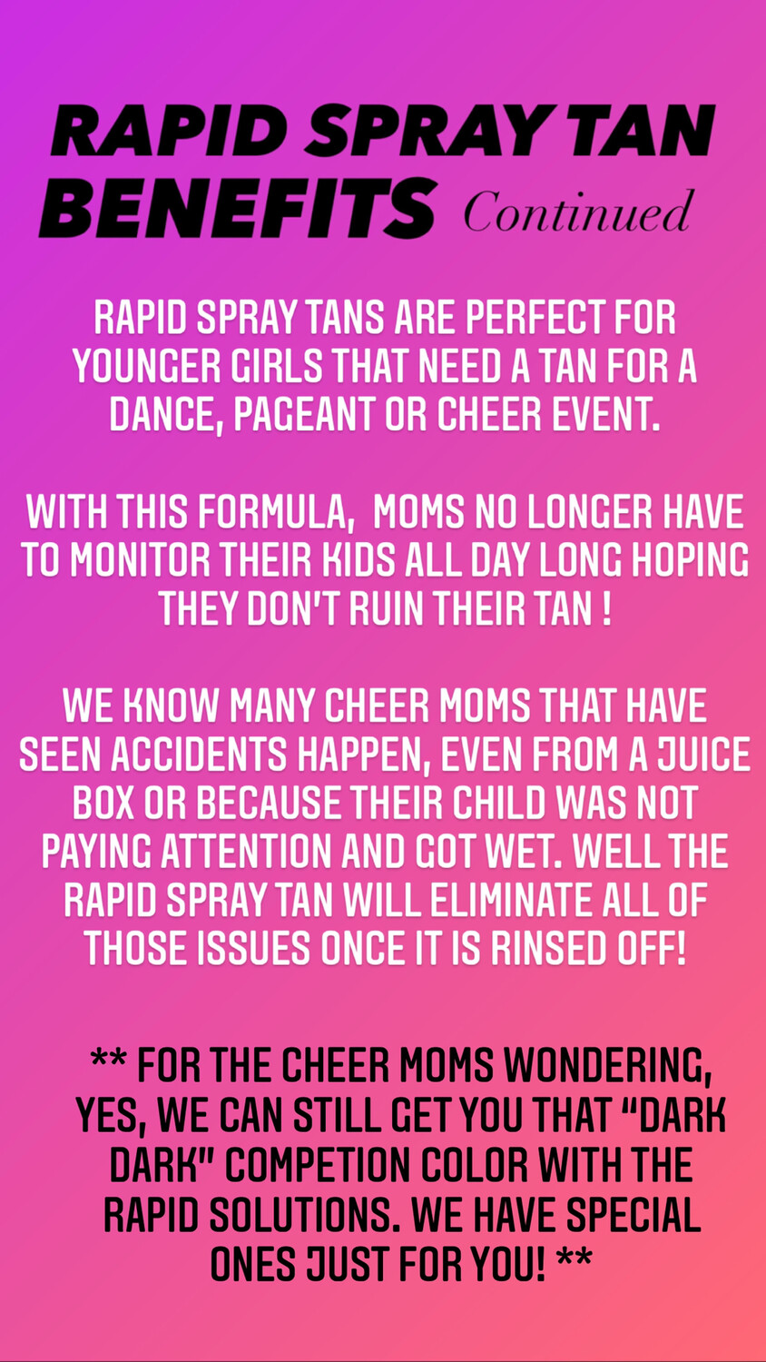 RAPID SPRAY TAN