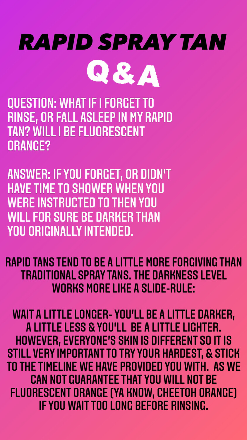 RAPID SPRAY TAN