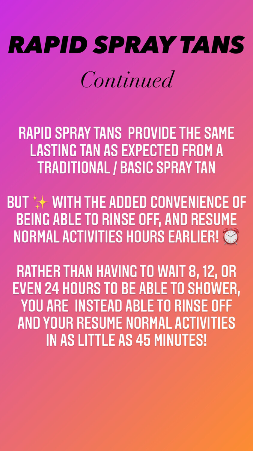 RAPID SPRAY TAN