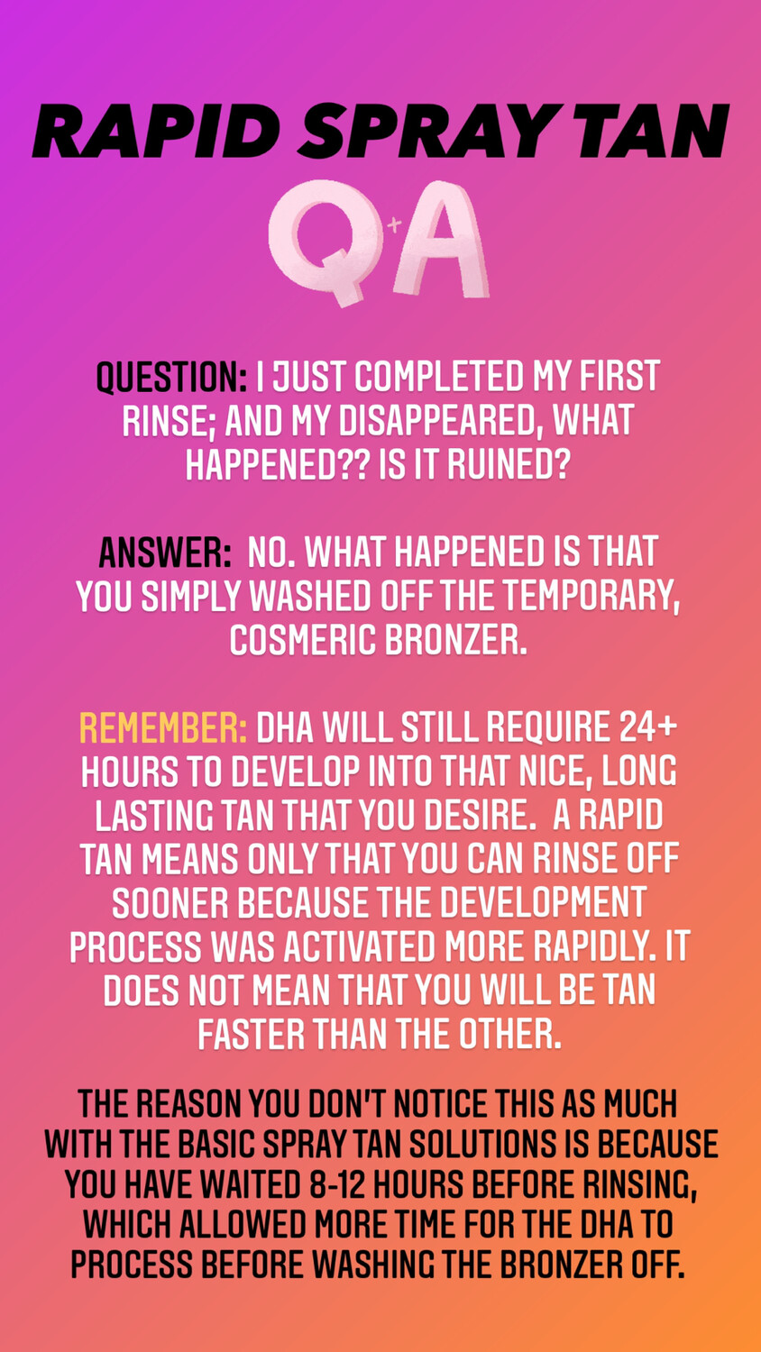 RAPID SPRAY TAN