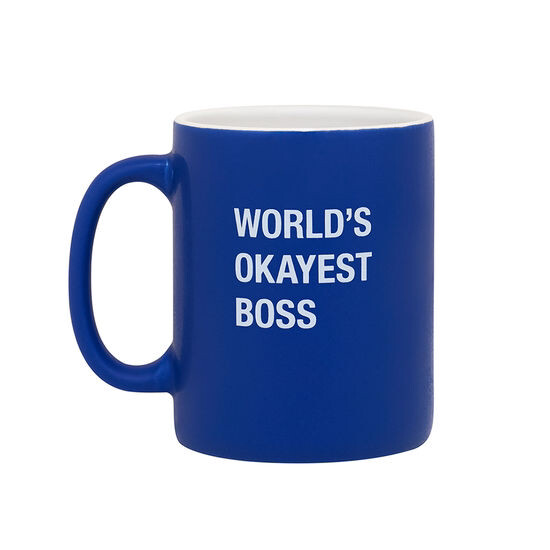 “World’s OKAYEST Boss” Coffee Mug