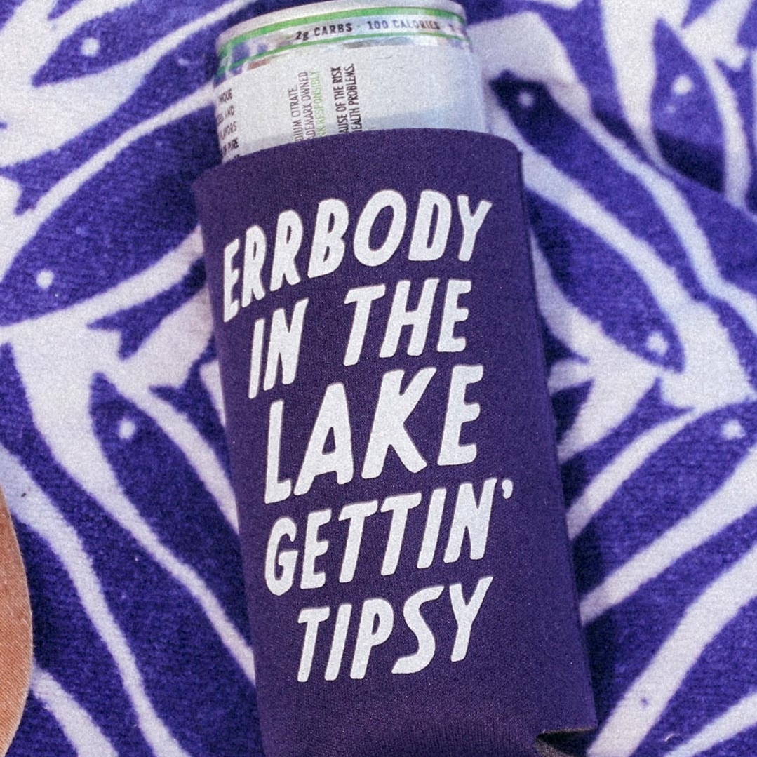 Errbody In The Lake Gettin' Tipsy Tall Boy Can Stainless Steel Koozie –  DIYxe