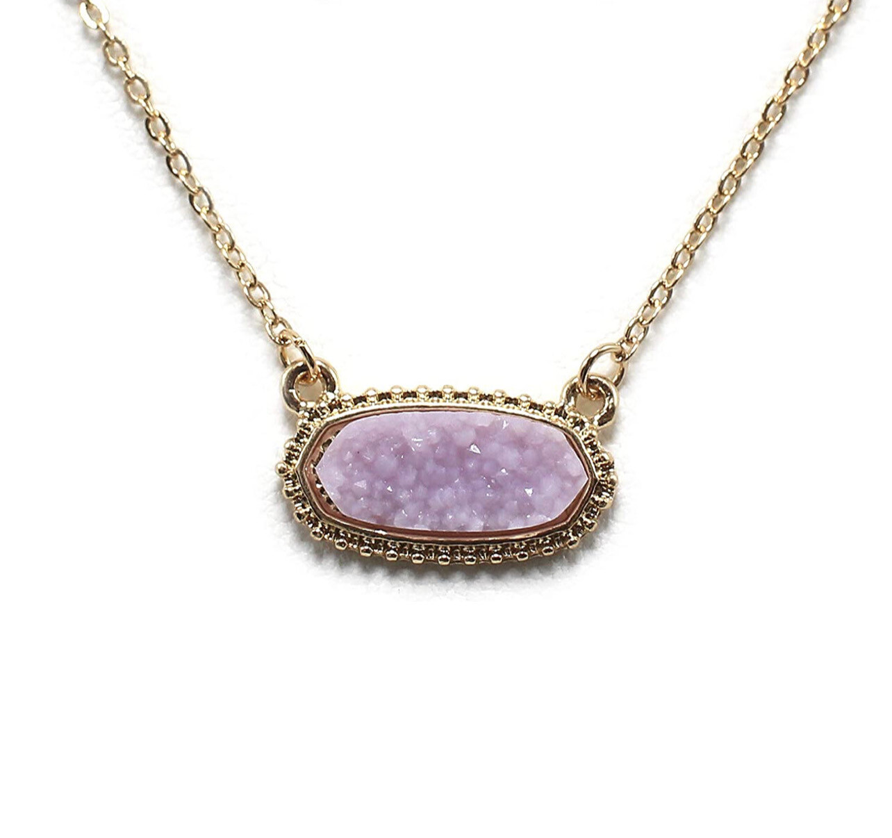 Druzy Pendant Necklace