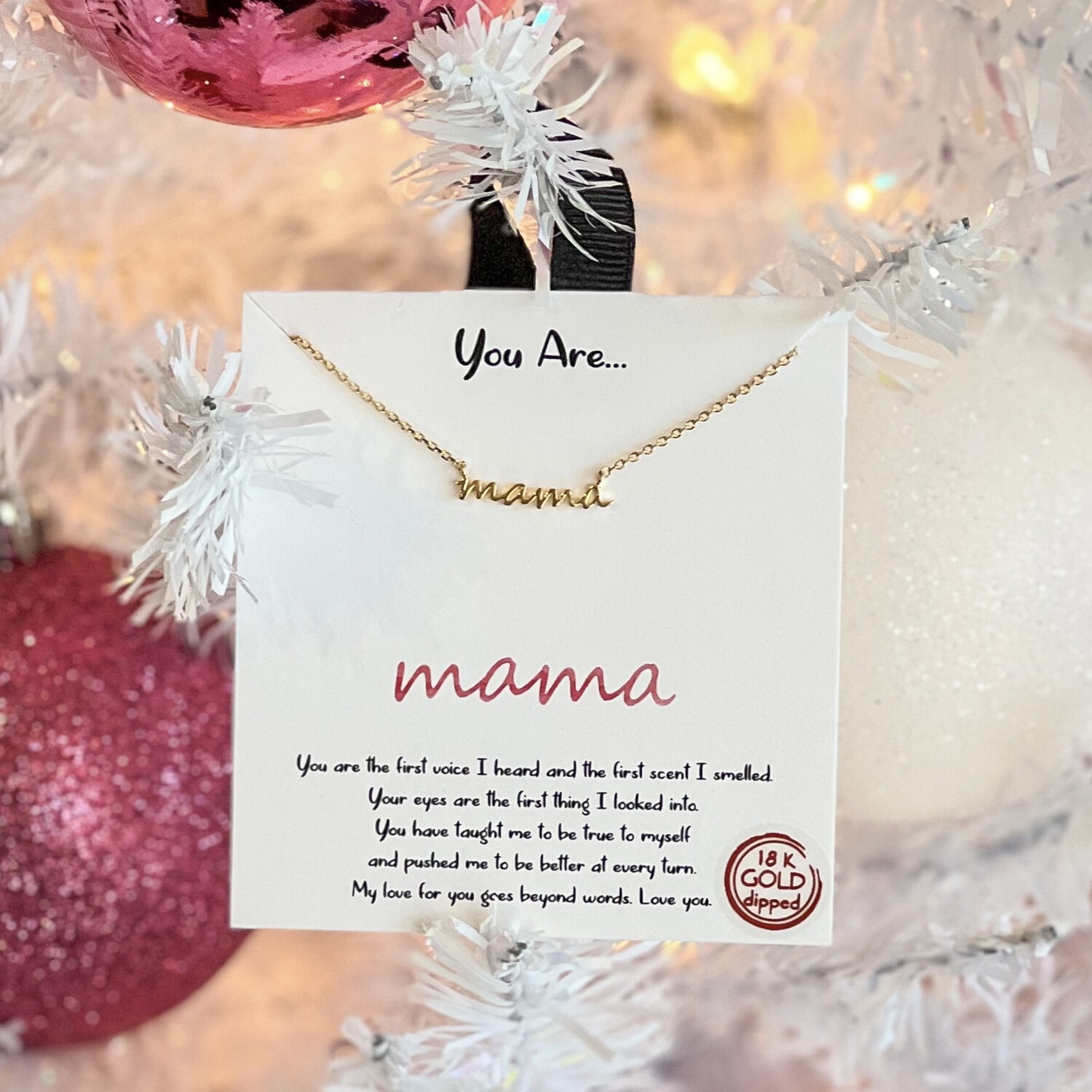You Are.. Mama Necklace - Gold