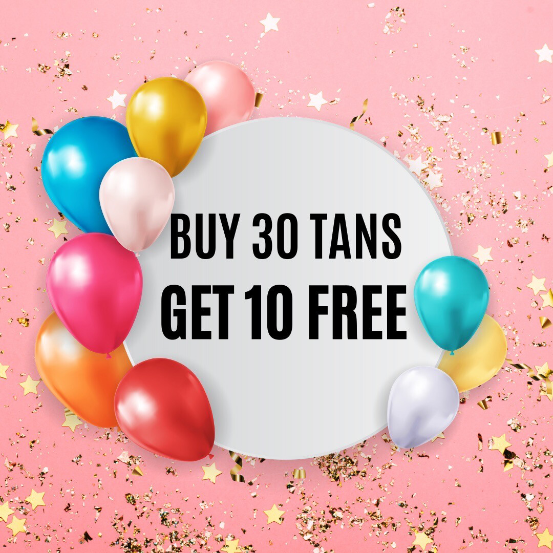 Buy 30 Tans, Get 10 Free