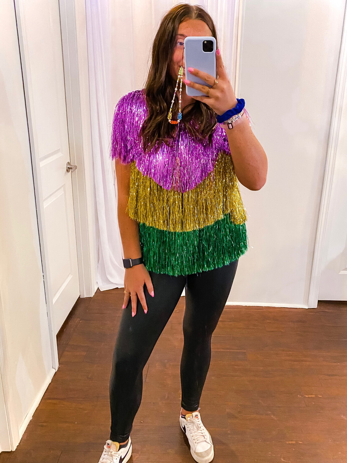 Mardi Gras Tinsel Vest