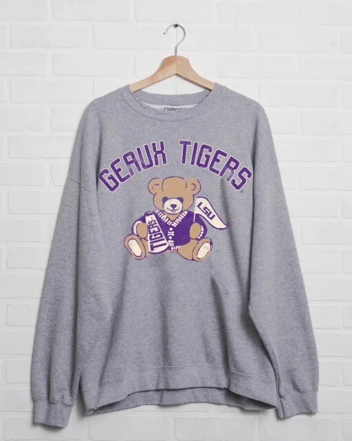 Lsu Teddy Bear Pullover