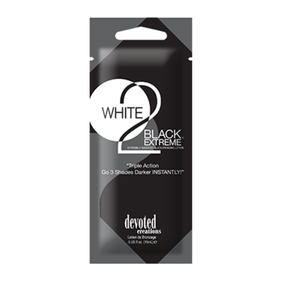White 2 Bronze Extreme Tanning Lotion Sample Packet