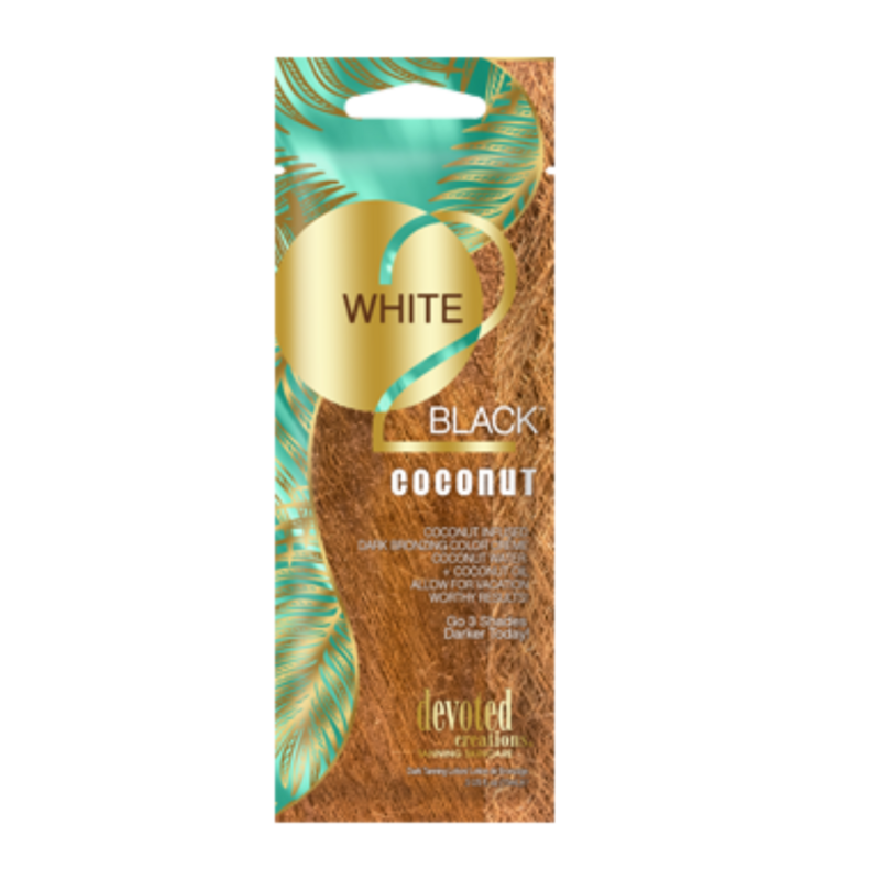 White 2 Bronze Coconut Natural Bronzer Sample Packet