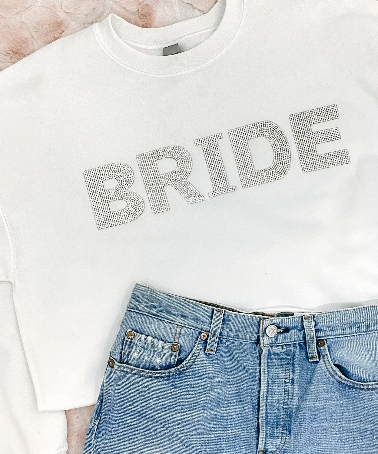 Rhinestone Bride Pullover