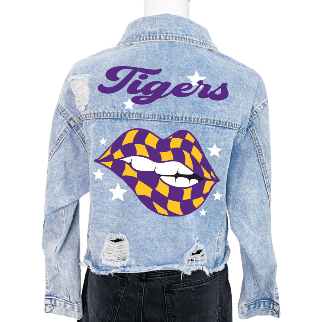 LSU Tigers Custom Denim Jacket